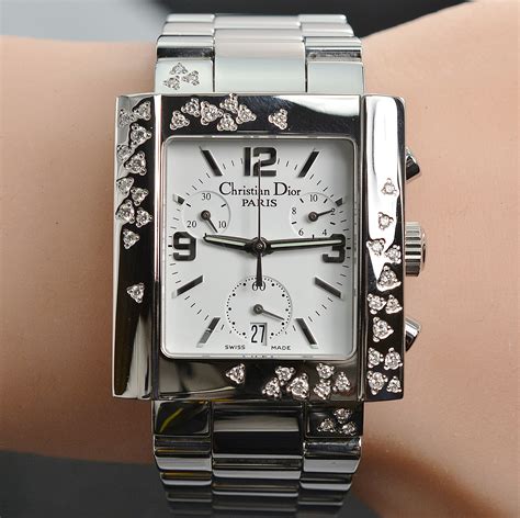 christian Dior riva diamond watch